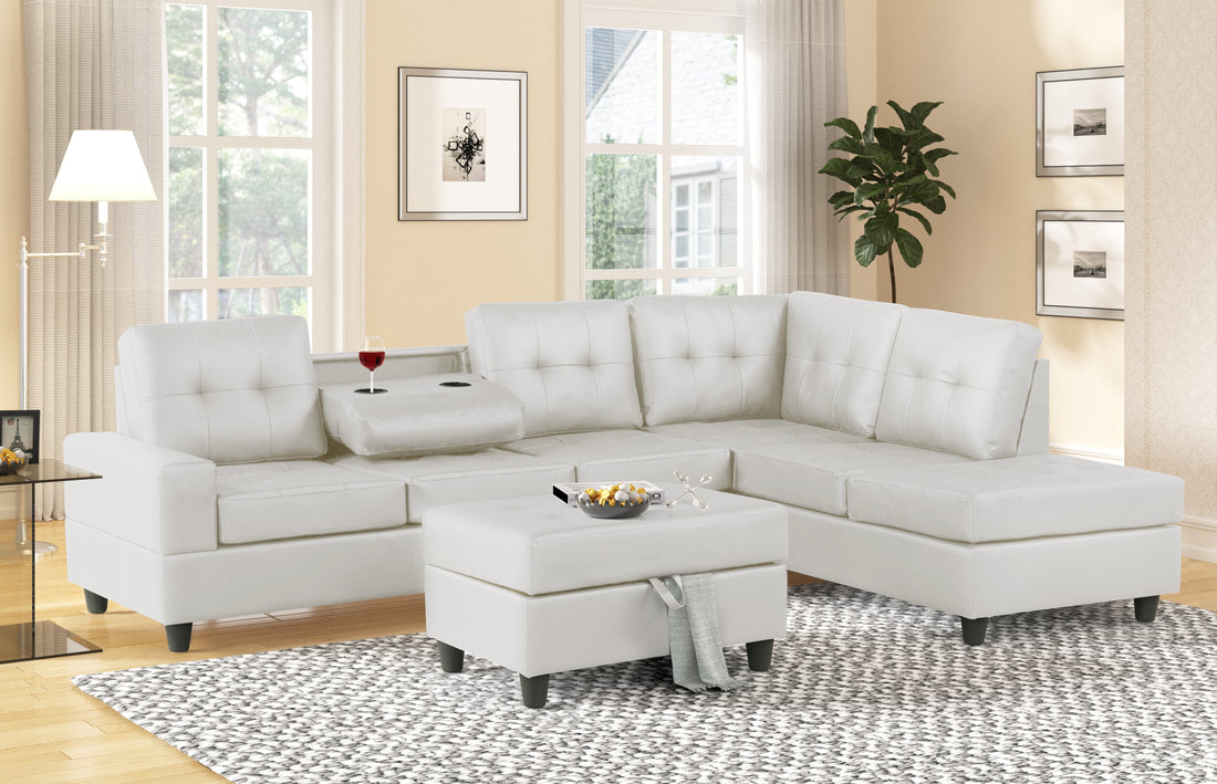 Heights Reversible Sectional + Ottoman Set