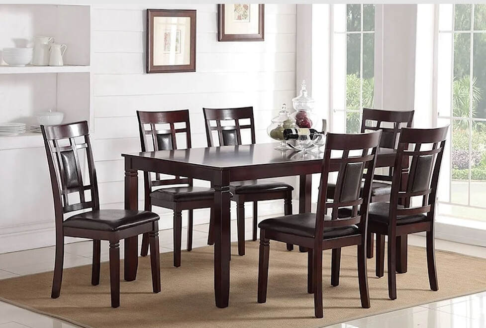 BB1020 - Dining Table + 6 Chair Set