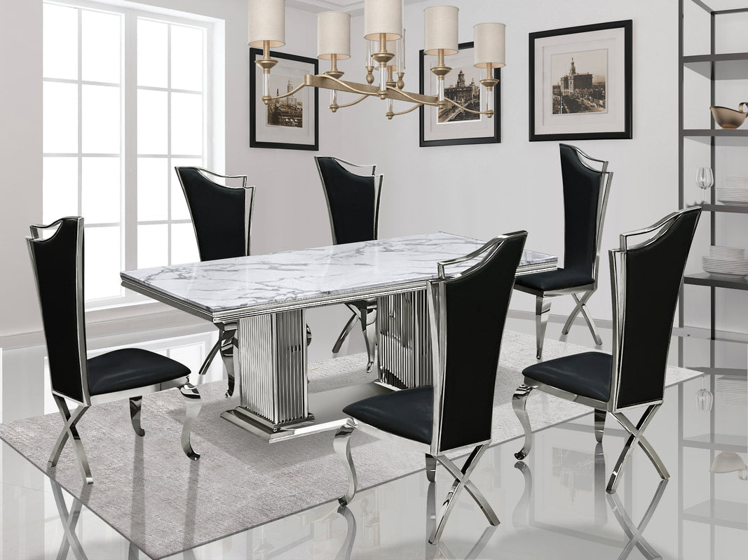 BB6061 - Dining Table + 6 Chair Set