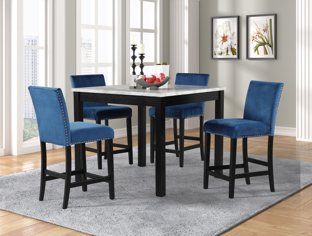 Dior - Pub Table + 4 Chair Set