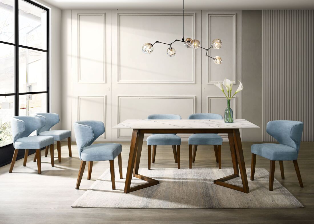 Hamilton Dining Table + 6 Chair Set