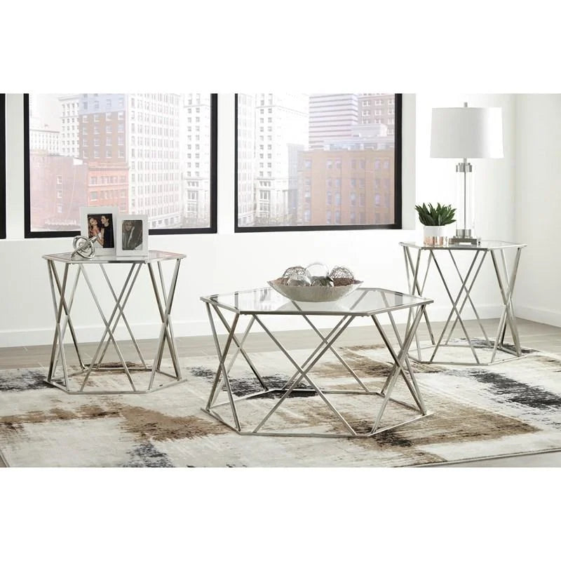 Madanere 3PC Coffee & End Tables