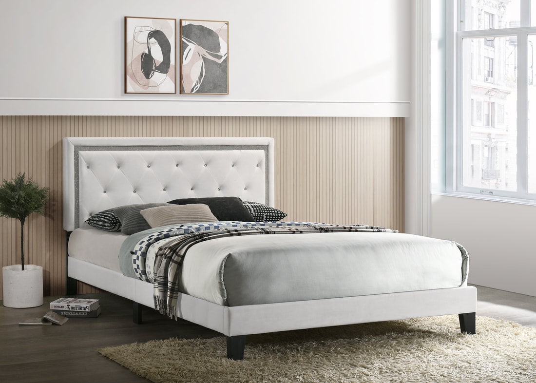 Passion Velvet Platform Bed - T,F,Q,K